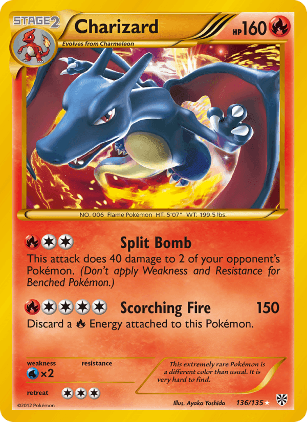 Charizard, card 136 from Plasma Storm