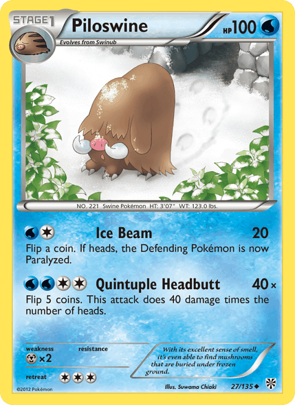 Plasma Storm の 27 番、Piloswine