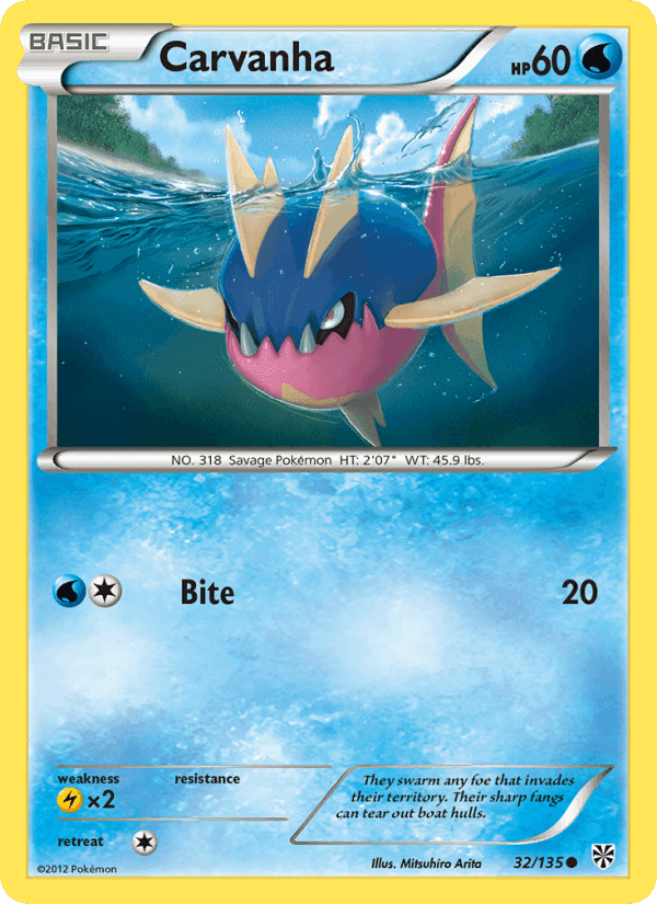 Carvanha, carta 32 de Plasma Storm