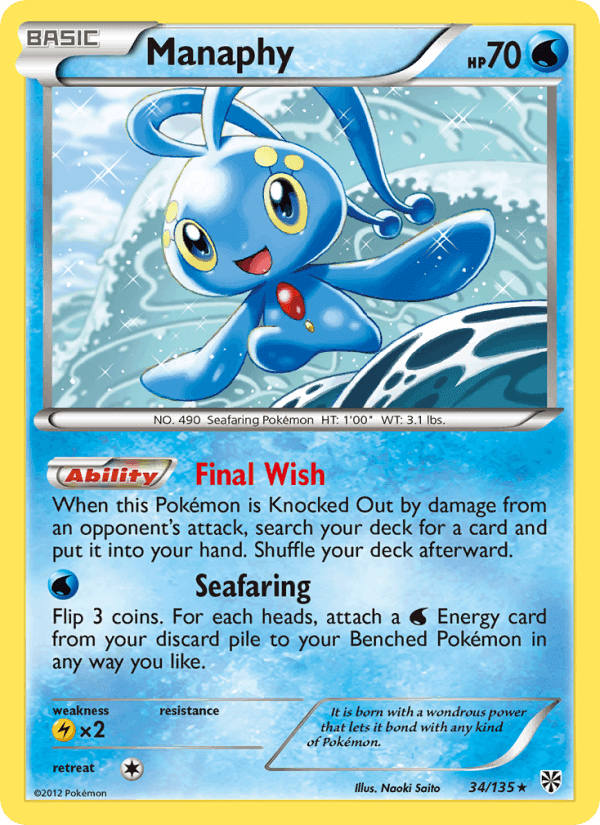 Manaphy, carta 34 di Plasma Storm