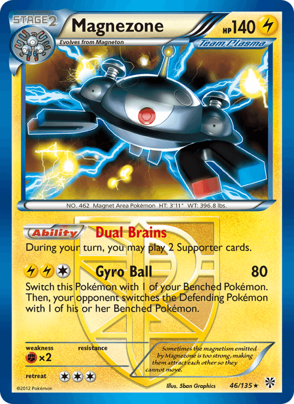 Magnezone, card 46 from Plasma Storm