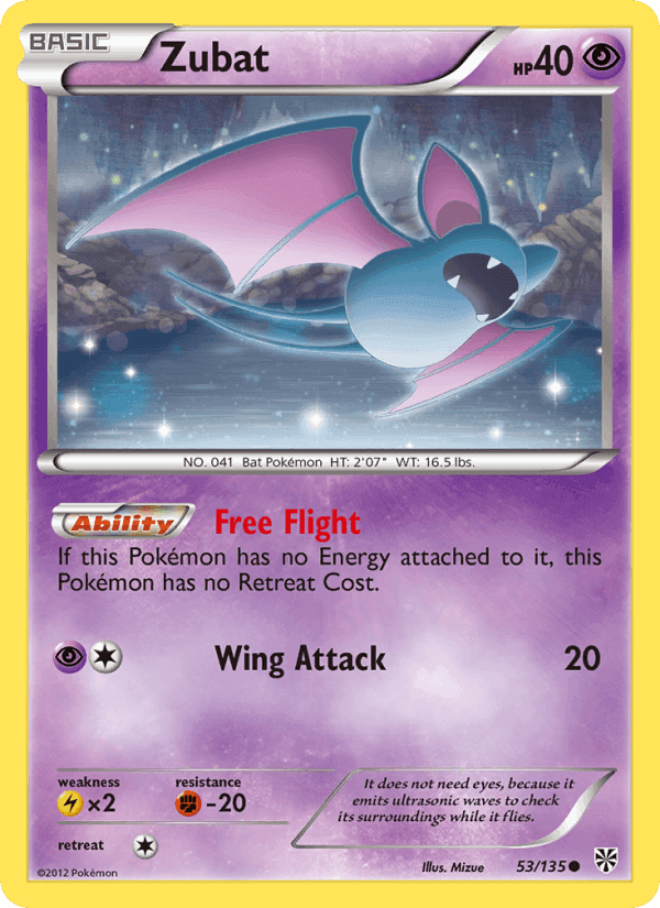 Zubat, carta 53 di Plasma Storm