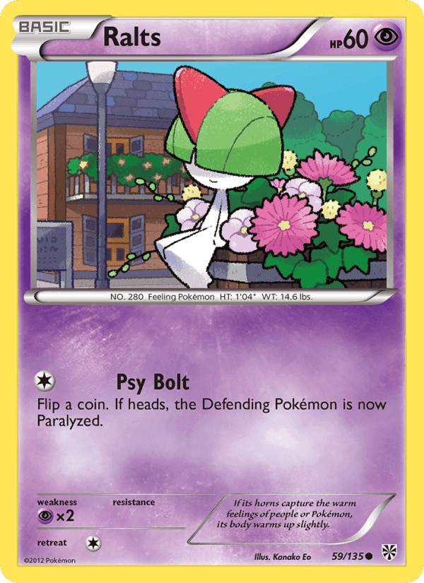 Ralts, card 59 from Plasma Storm