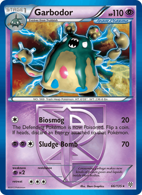 Garbodor, card 66 from Plasma Storm