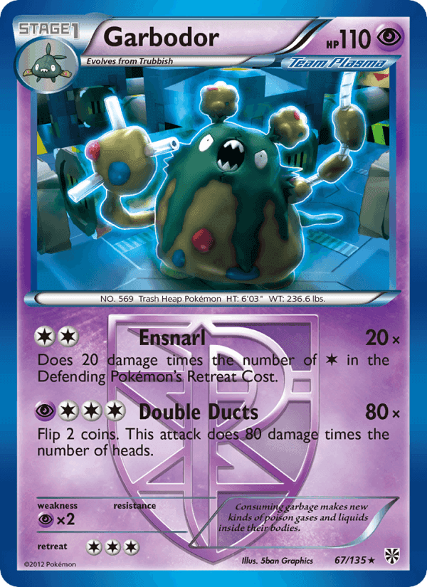 Garbodor, card 67 from Plasma Storm