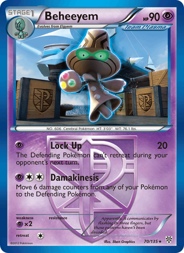 Beheeyem, card 70 from Plasma Storm