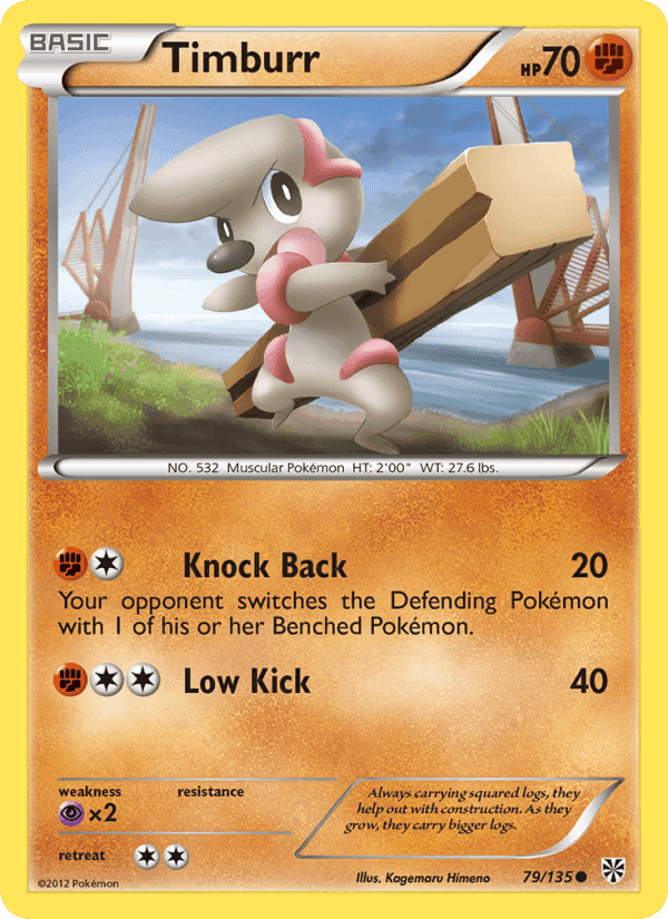 Timburr, card 79 from Plasma Storm