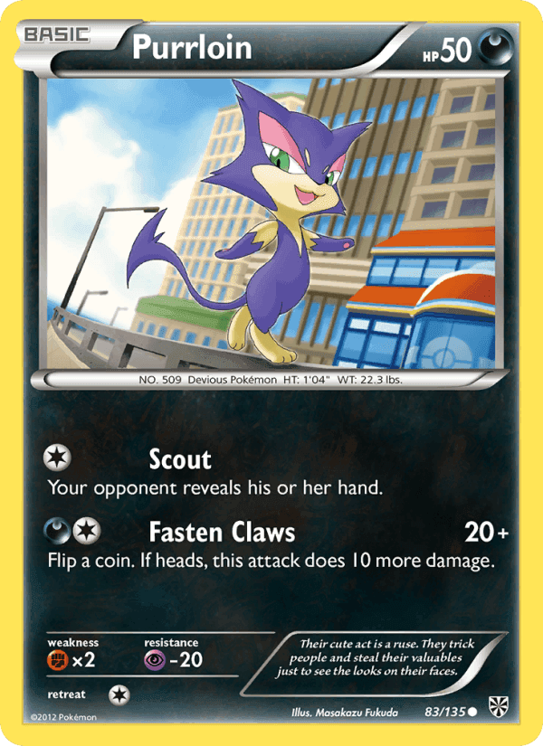 Purrloin, card 83 from Plasma Storm