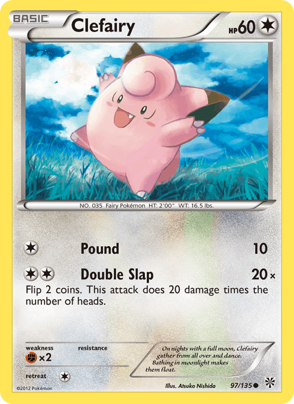 Clefairy, card 97 from Plasma Storm