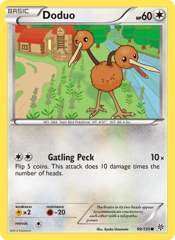 Doduo, card 99 from Plasma Storm