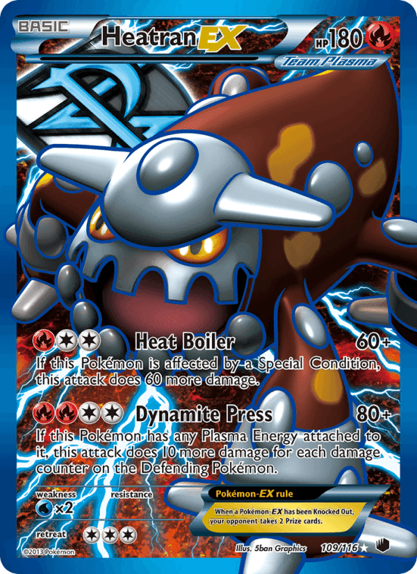 Heatran-EX, card 109 from Plasma Freeze