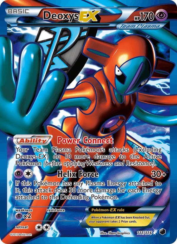 Deoxys-EX, card 111 from Plasma Freeze