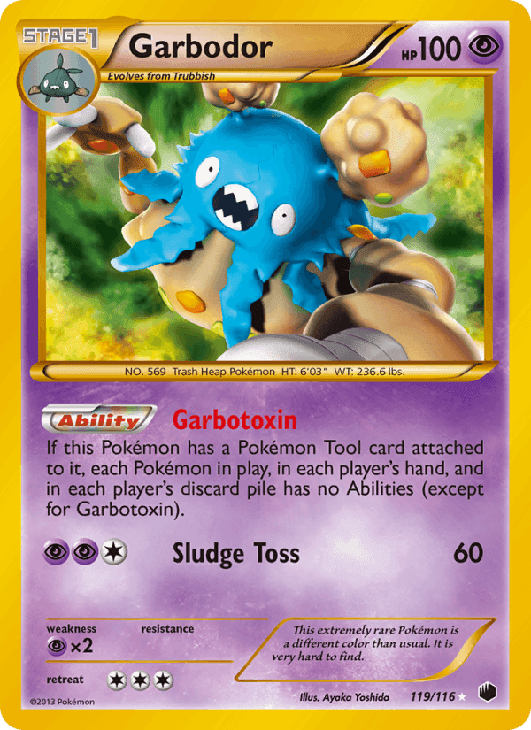 Garbodor, carta 119 di Plasma Freeze