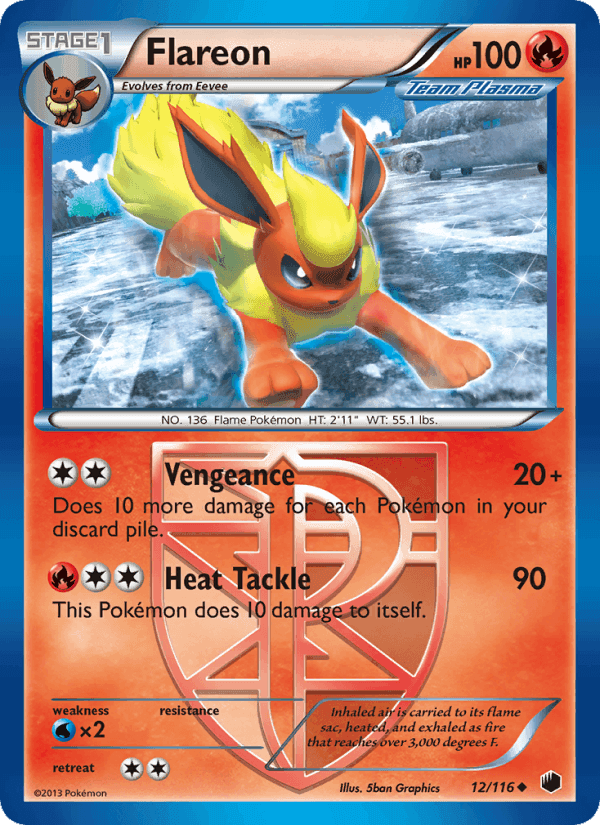 Plasma Freeze の 12 番、Flareon