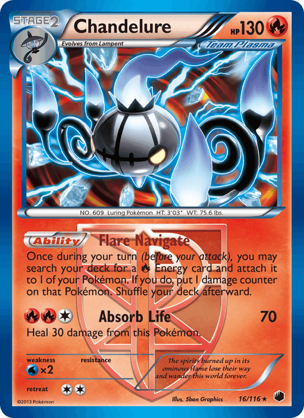 Chandelure, carta 16 de Plasma Freeze