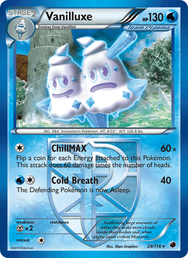 Vanilluxe, card 29 from Plasma Freeze