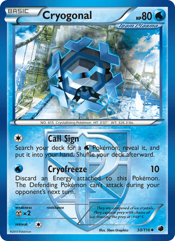Cryogonal, carta 30 de Plasma Freeze