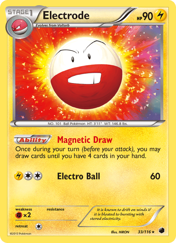 Electrode, carta 33 de Plasma Freeze