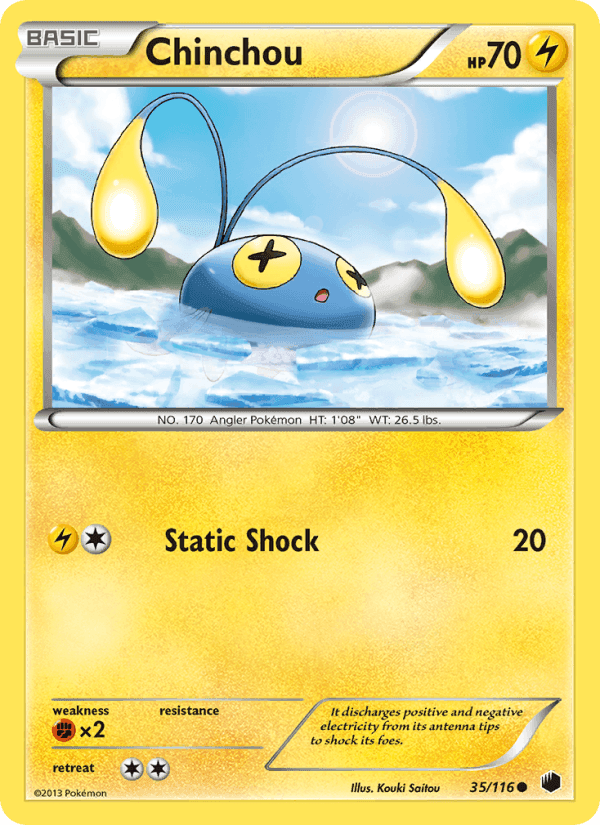 Chinchou, carta 35 di Plasma Freeze