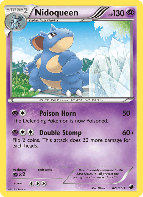 Nidoqueen, carta 42 di Plasma Freeze