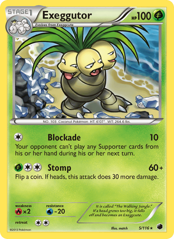Exeggutor, carta 5 di Plasma Freeze