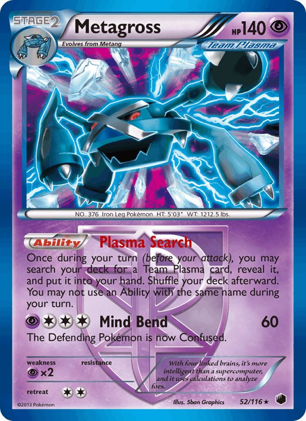 Metagross, carte 52 de Plasma Freeze