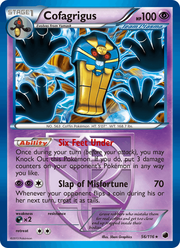 Cofagrigus, card 56 from Plasma Freeze