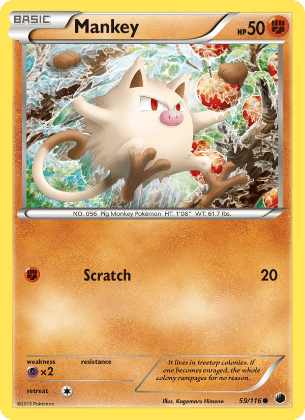 Mankey, carta 59 de Plasma Freeze