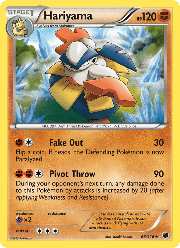 Hariyama, card 63 from Plasma Freeze