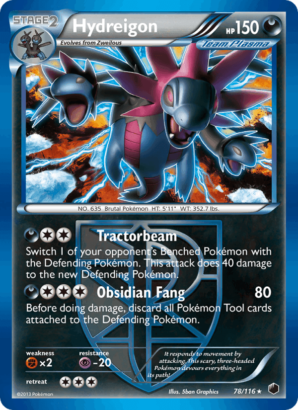 Hydreigon, card 78 from Plasma Freeze