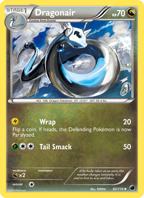 Dragonair, card 82 from Plasma Freeze