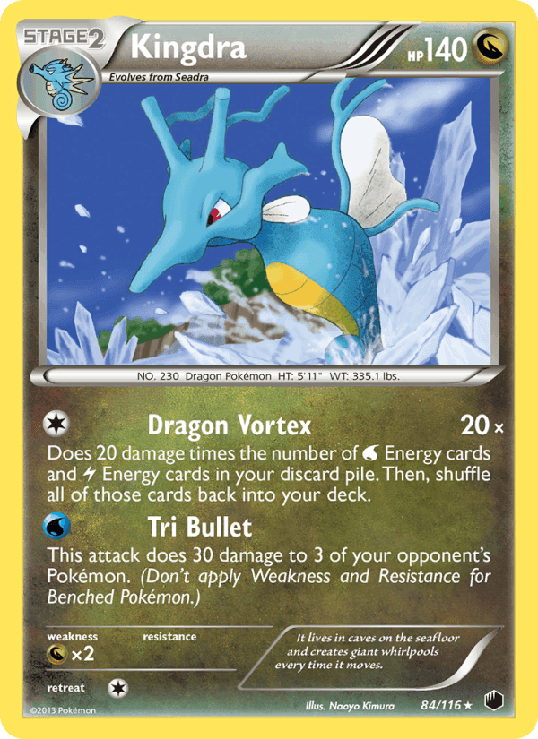 Kingdra, card 84 from Plasma Freeze