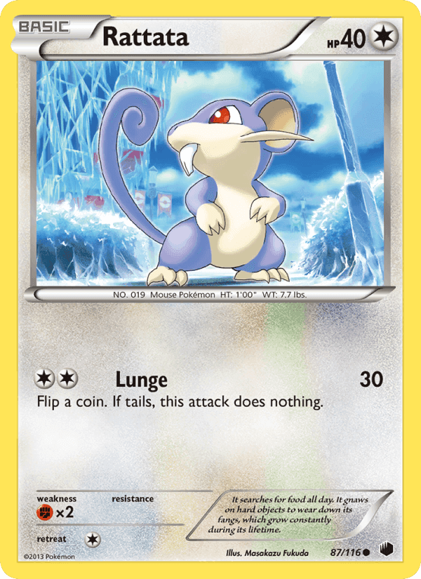 Rattata, card 87 from Plasma Freeze