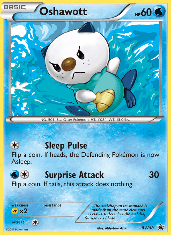Oshawott, carta BW08 di NB Promo