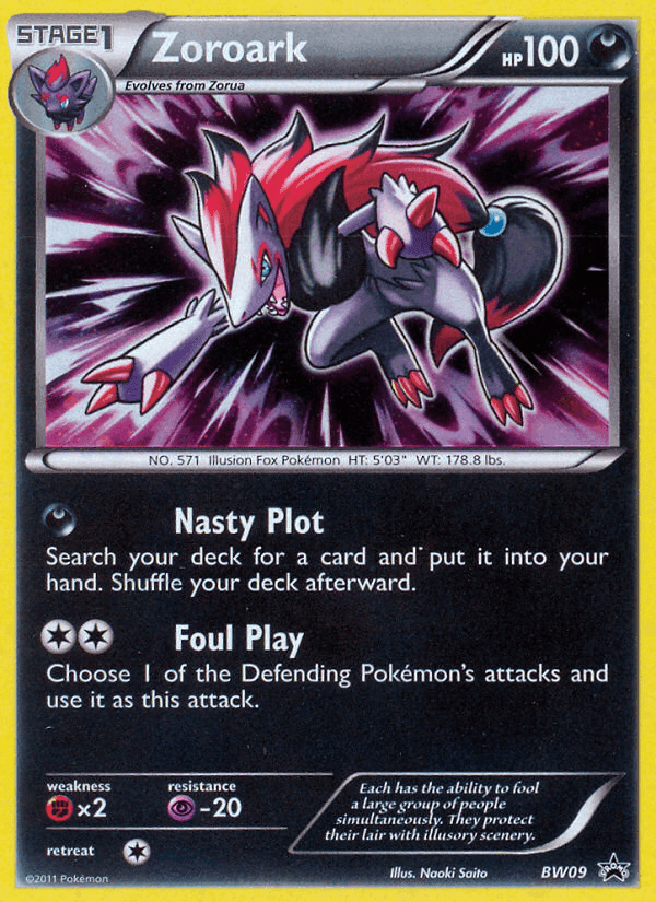 Zoroark, carta BW09 di NB Promo