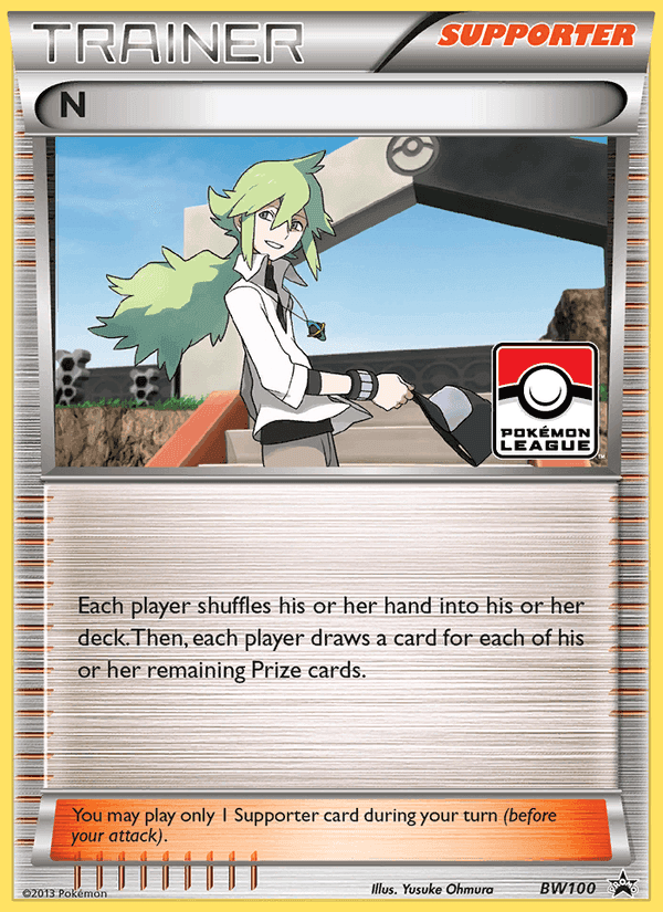 N, card BW100 from BW Black Star Promos