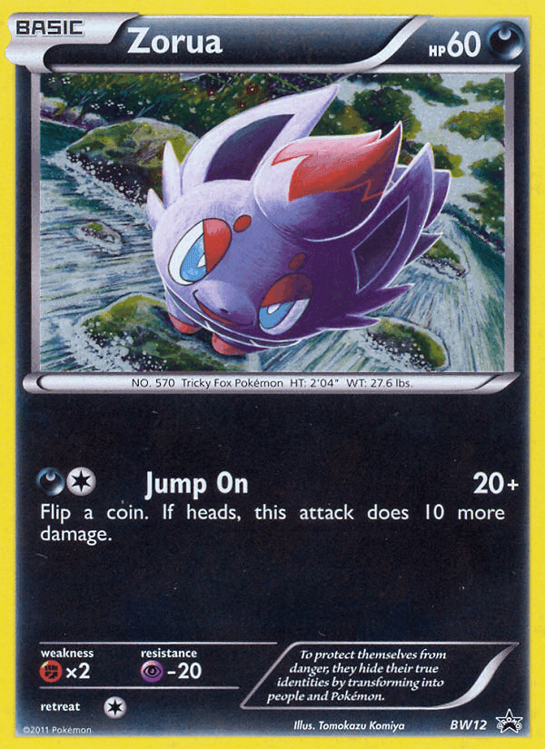 Zorua, carta BW12 di NB Promo