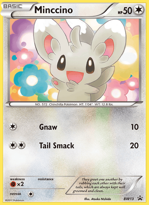 Minccino, carta BW13 di NB Promo