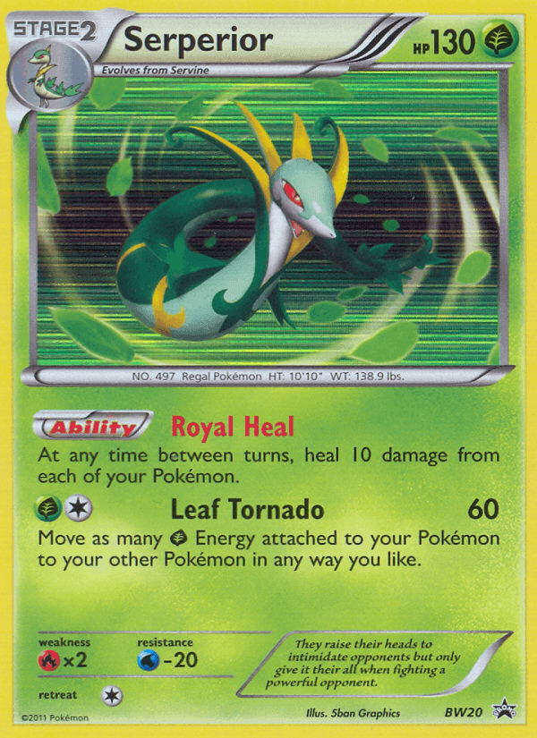 Serperior, carta BW20 di NB Promo