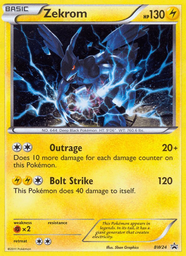 Zekrom, carta BW24 di NB Promo