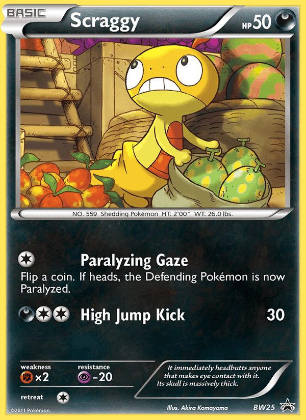 Scraggy, carta BW25 di NB Promo