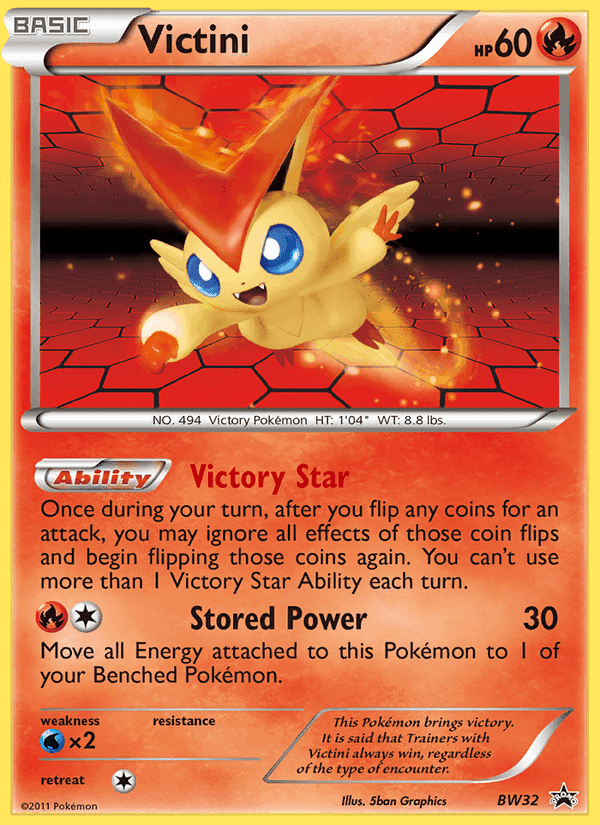 Victini, carta BW32 di NB Promo