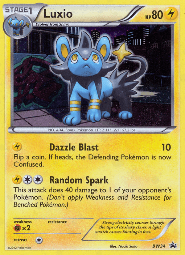 Luxio, carta BW34 di NB Promo
