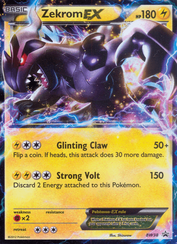 Zekrom-EX, carta BW38 de NB Promo