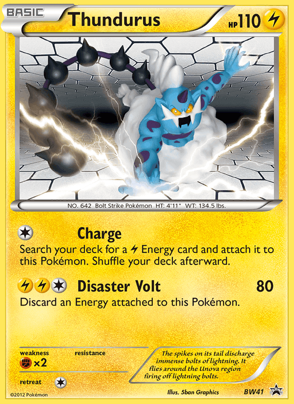 Thundurus, carta BW41 di NB Promo