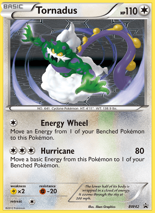 Tornadus, carta BW42 de BW Black Star Promos