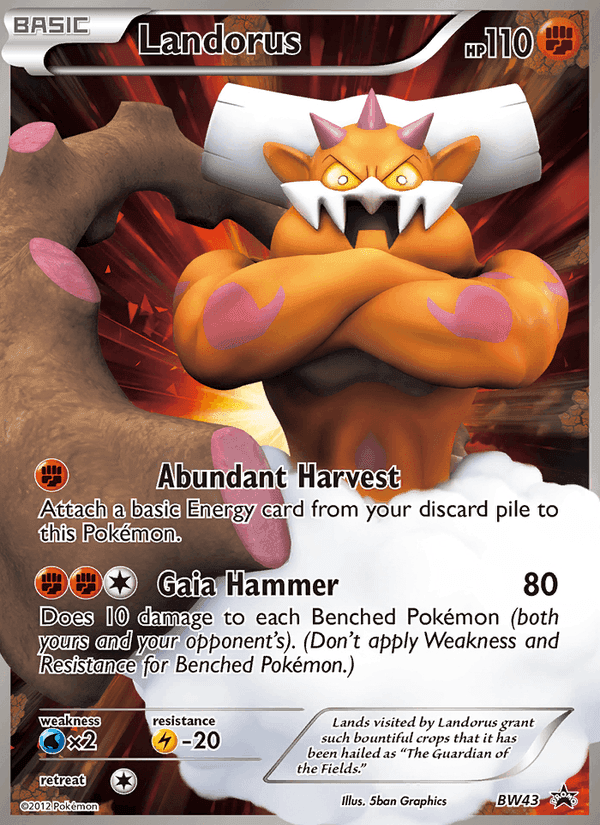 Landorus, carta BW43 di NB Promo