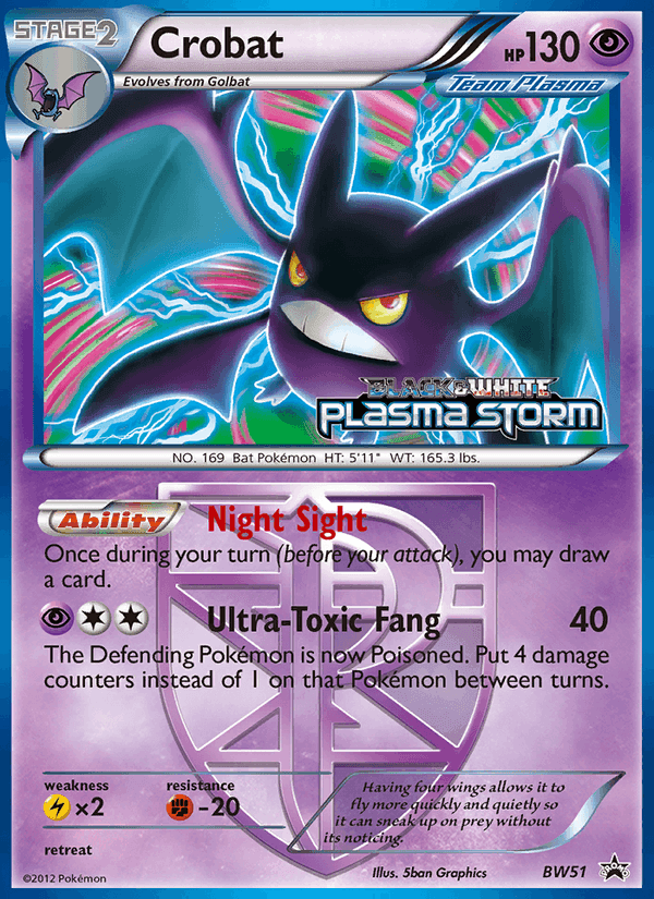 Crobat, carta BW51 di NB Promo