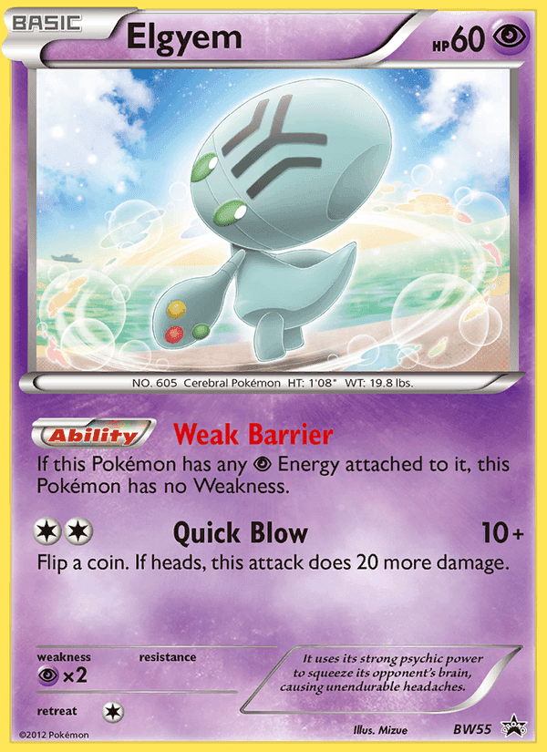 Elgyem, carta BW55 di NB Promo
