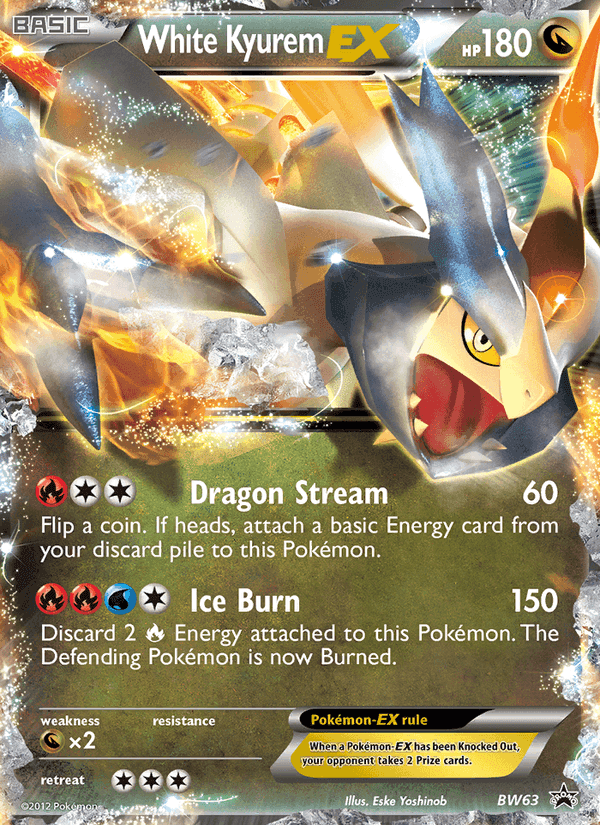 White Kyurem-EX, card BW63 from BW Black Star Promos